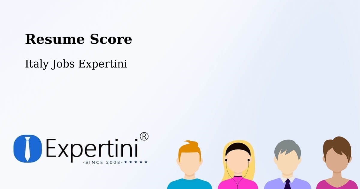 Resume Score & Job Description Match Tool – Prizzi - Italy Jobs Expertini